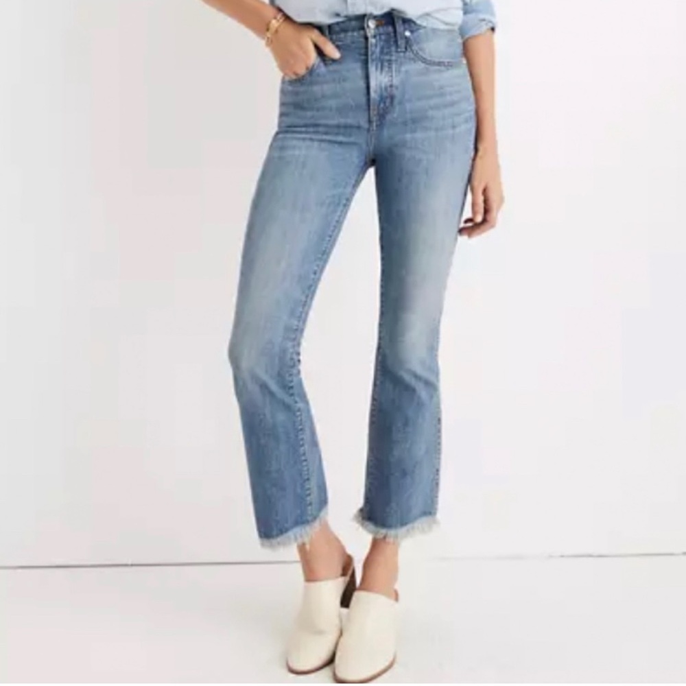 Madewell high-rise Cali Demi Boot cropped jeans